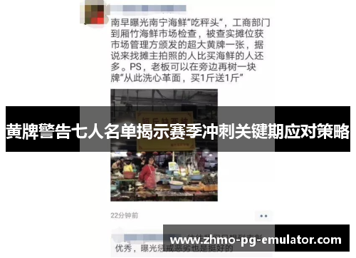 黄牌警告七人名单揭示赛季冲刺关键期应对策略